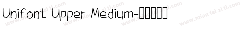 Unifont Upper Medium字体转换